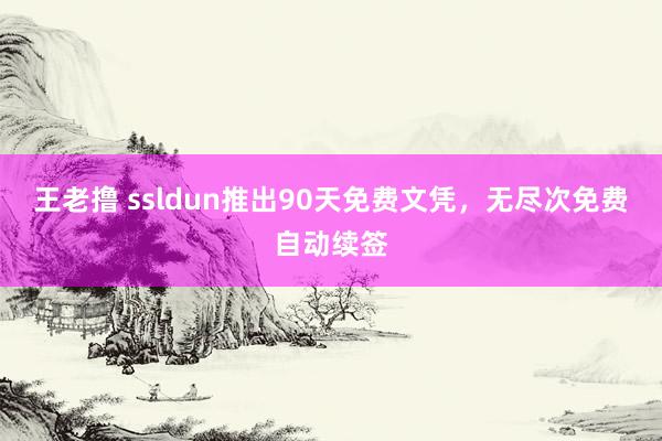 王老撸 ssldun推出90天免费文凭，无尽次免费自动续签