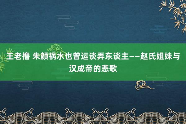 王老撸 朱颜祸水也曾运谈弄东谈主——赵氏姐妹与汉成帝的悲歌