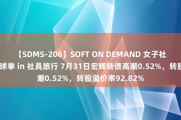 【SDMS-206】SOFT ON DEMAND 女子社員スペシャル野球拳 in 社員旅行 7月31日宏辉转债高潮0.52%，转股溢价率92.82%