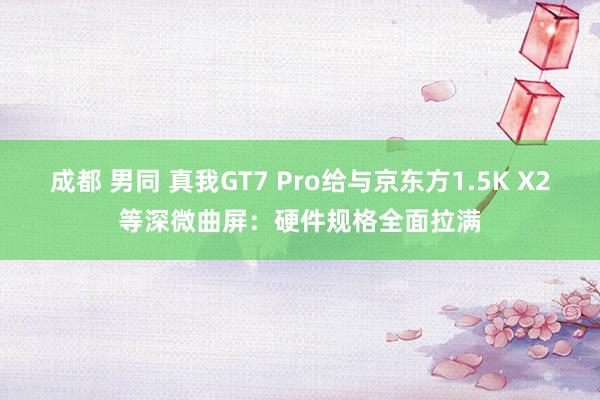 成都 男同 真我GT7 Pro给与京东方1.5K X2等深微曲屏：硬件规格全面拉满